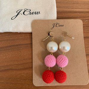 J. Crew Jewelry - J.Crew Pearl and Crochet Earrings J. Crew Jewelry - J.Crew Pearl and Crochet Earrings